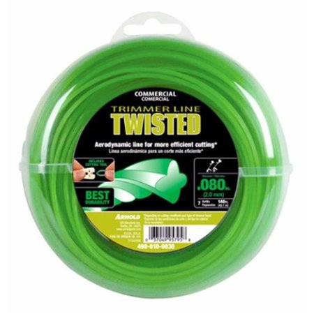 ARNOLD Arnold 245861 140 ft. x 0.08 in. Twisted Trimmer Line - Green 245861
